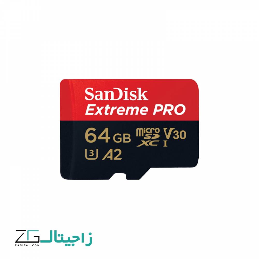 کارت حافظه MicroSDXC سن دیسک مدل Extreme PRO  ظرفیت 64 گیگابایت