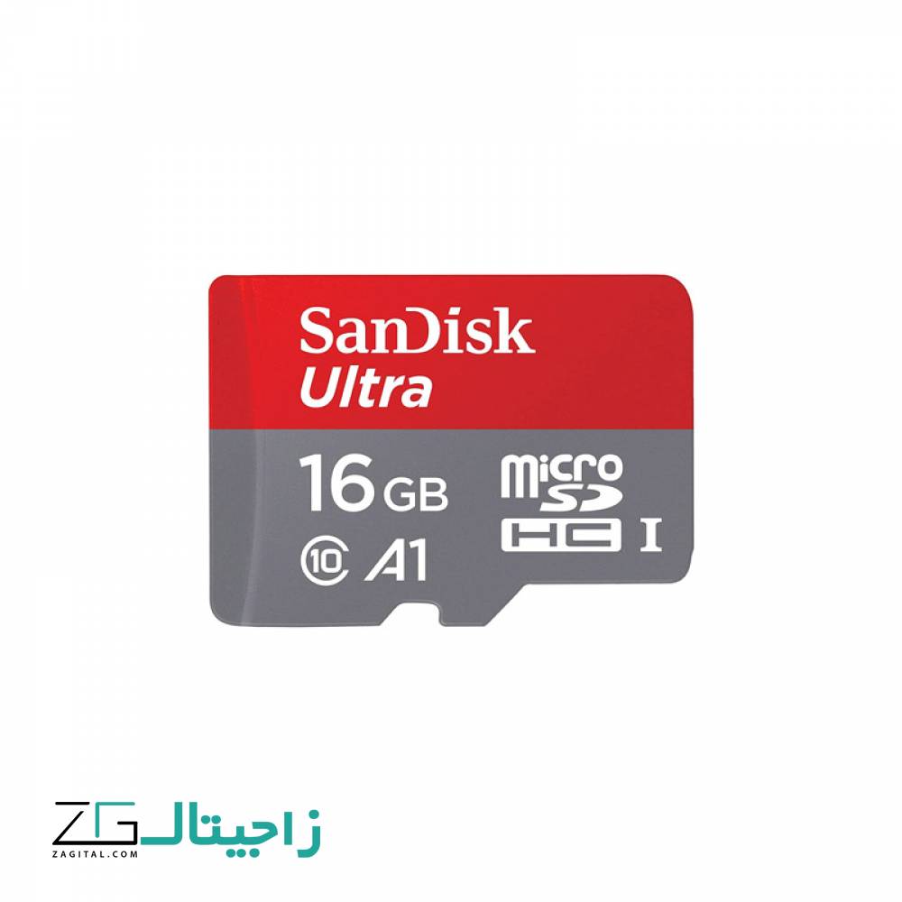 کارت حافظه‌ MicroSDHC سن دیسک مدل Ultra A1 ظرفیت 16 گیگابایت