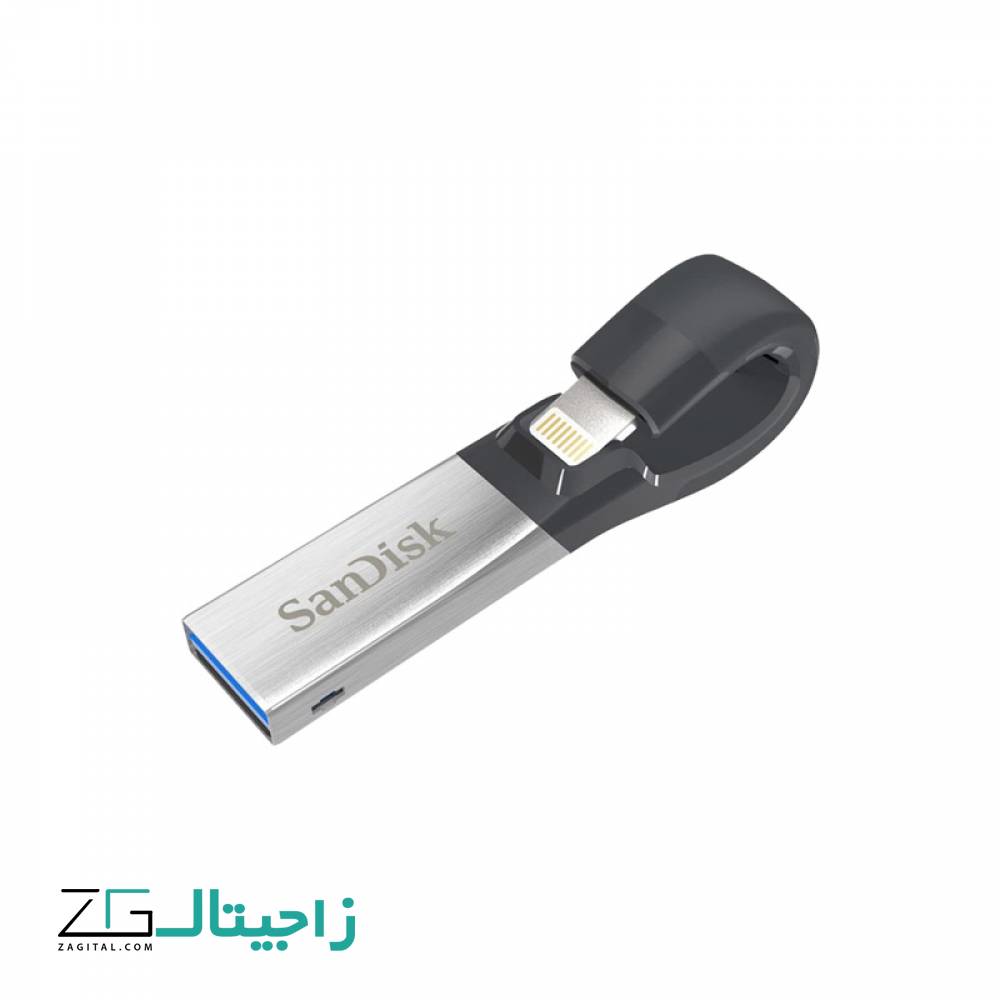 فلش مموری لایتنینگ و USB3.0 سن دیسک مدل iXpand ظرفیت 32 گیگابایت
