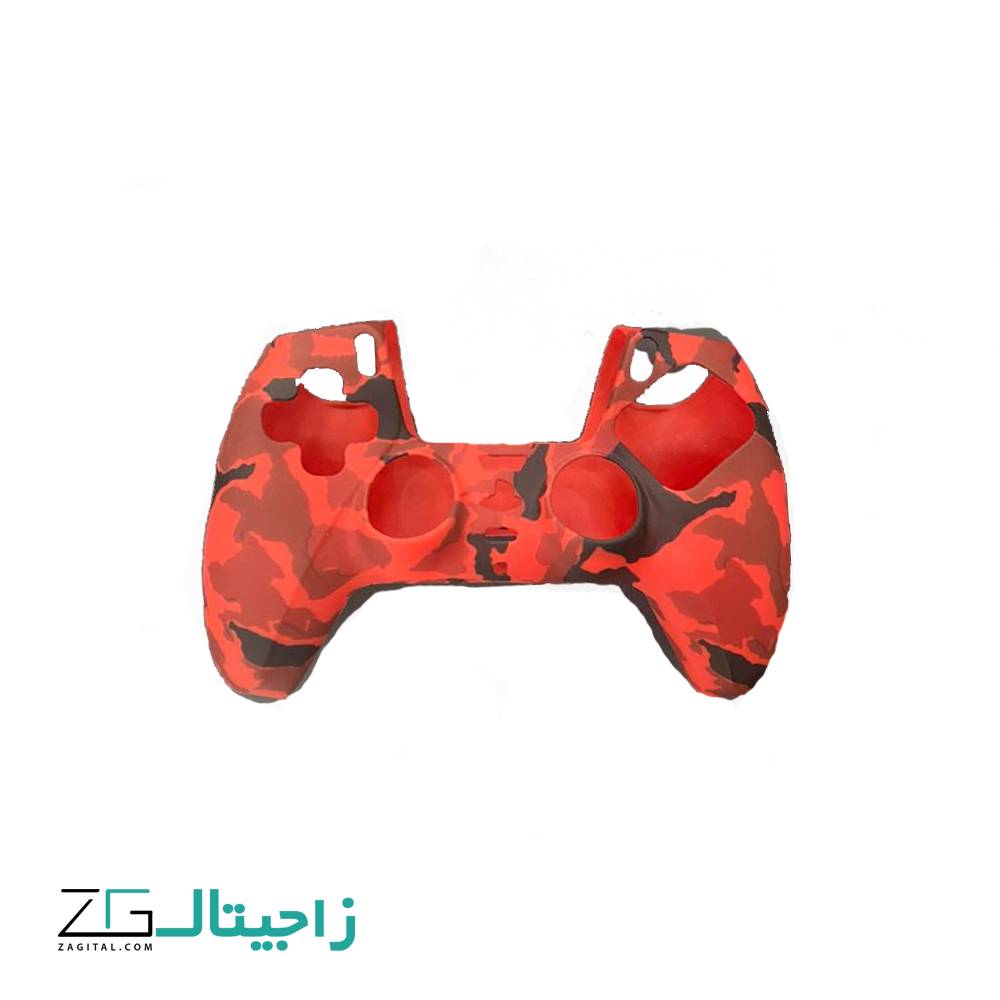 محافظ دسته PS5 طرح رنگی ارتشی قرمز 