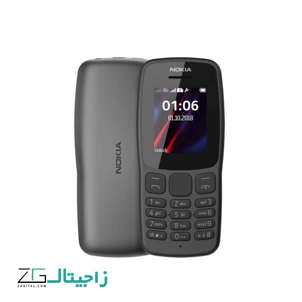 گوشی موبایل نوکیا مدل Nokia 106 FA دو سیم کارت - ظرفیت 4 - رم 4G