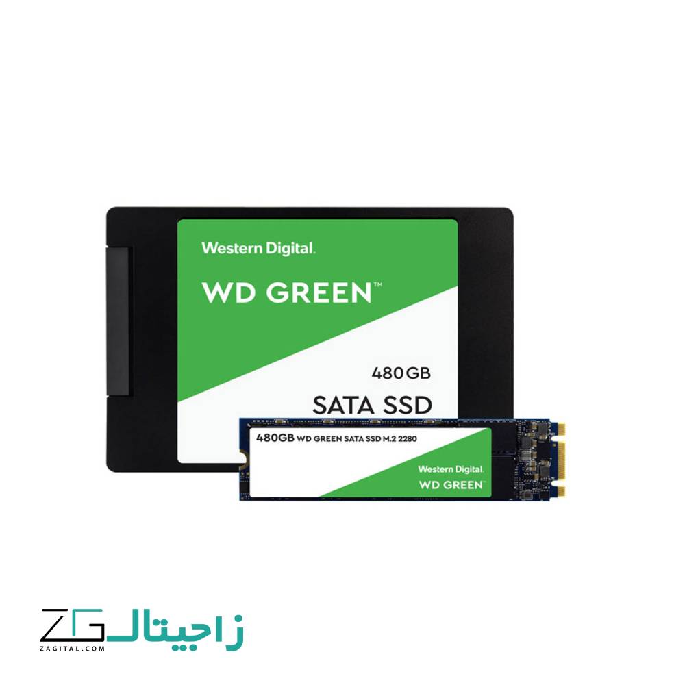 حافظه SSD وسترن دیجیتال مدل GREEN WD ظرفیت 480 گیگابایت