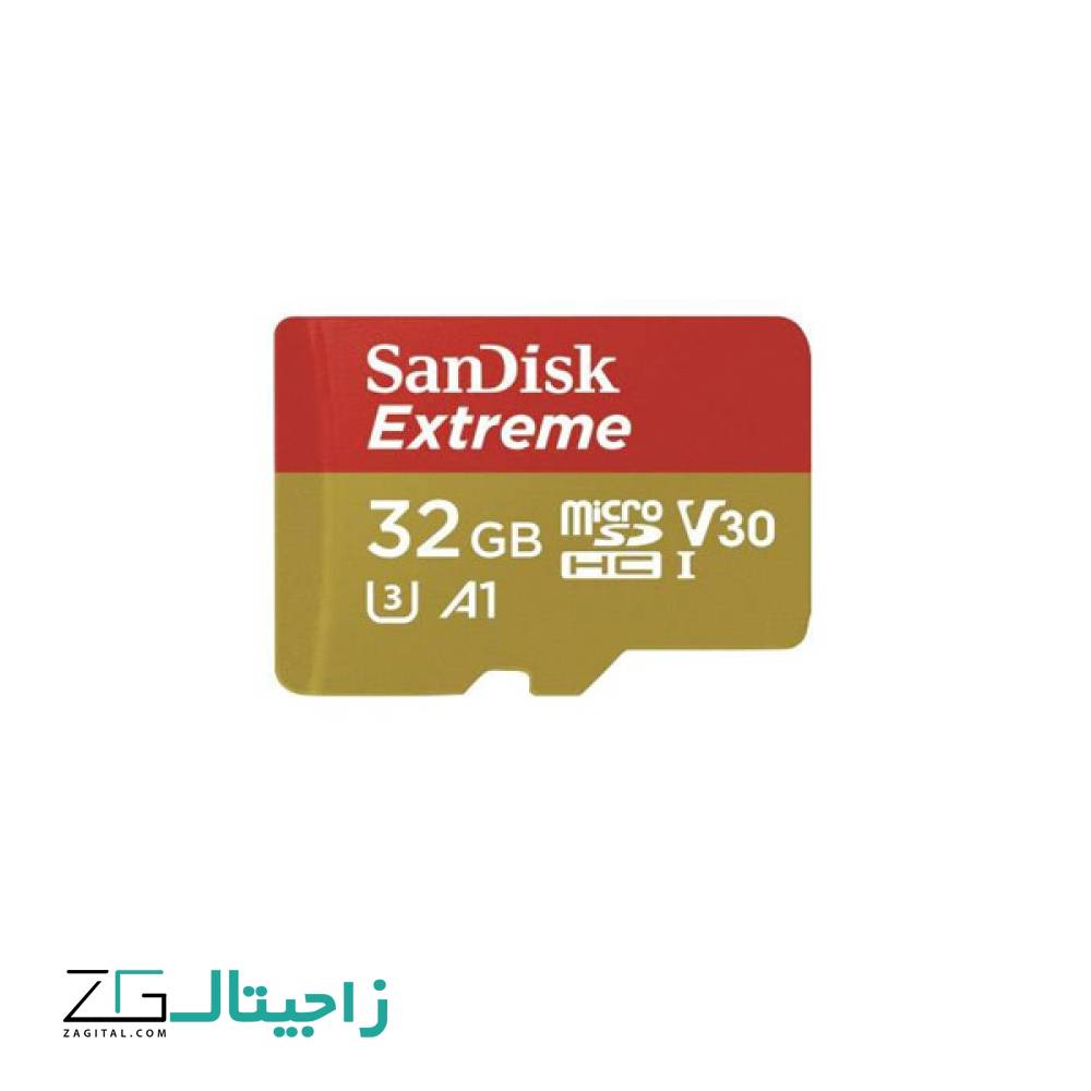  کارت حافظه MicroSDXC سن دیسک مدل Extreme A1 ظرفیت 32 گیگابایت