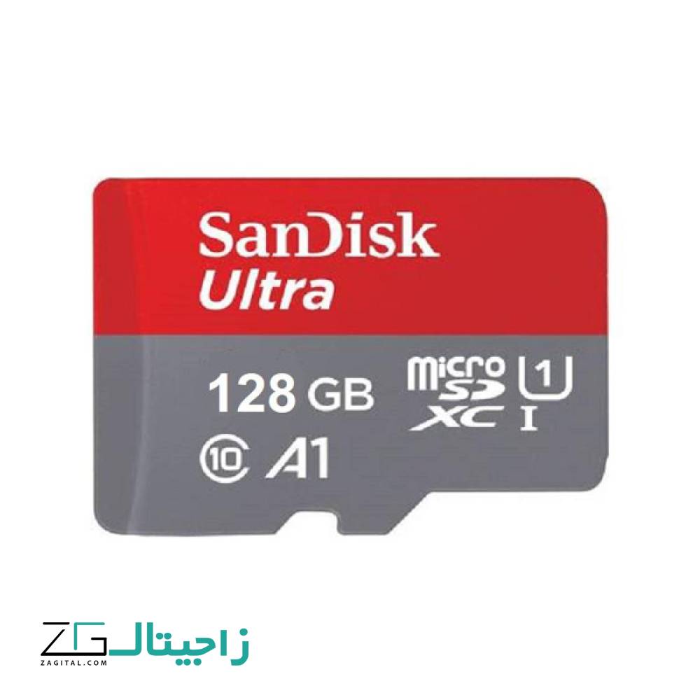  کارت حافظه microSDXC سن دیسک مدل Ultra A1 کلاس 10 استاندارد UHS-I سرعت 120MBps ظرفیت 128 گیگابایت