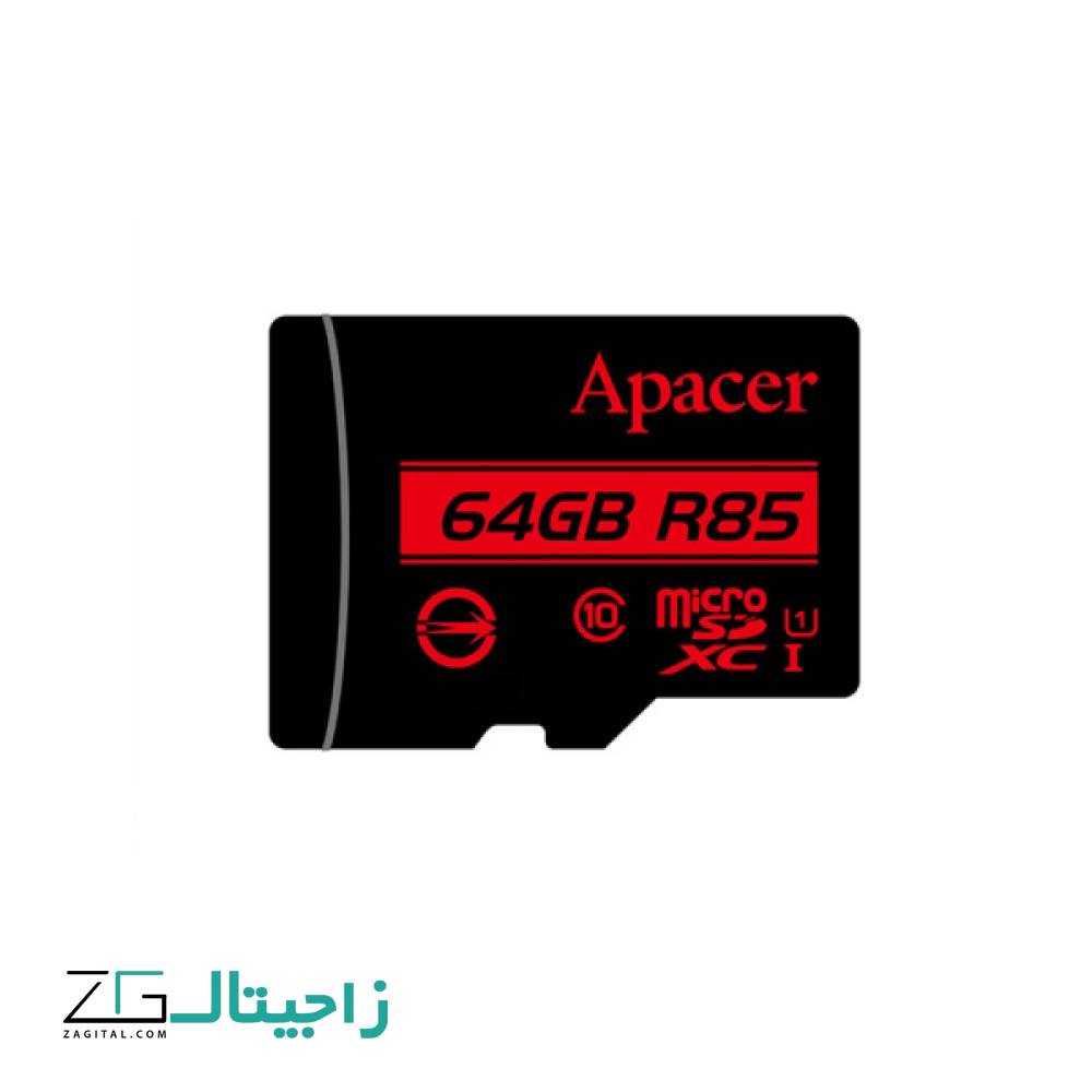 کارت حافظه 64 گیگ اپیسر مدل MicroSDXC|UHS-1 CL10 R85-W/0