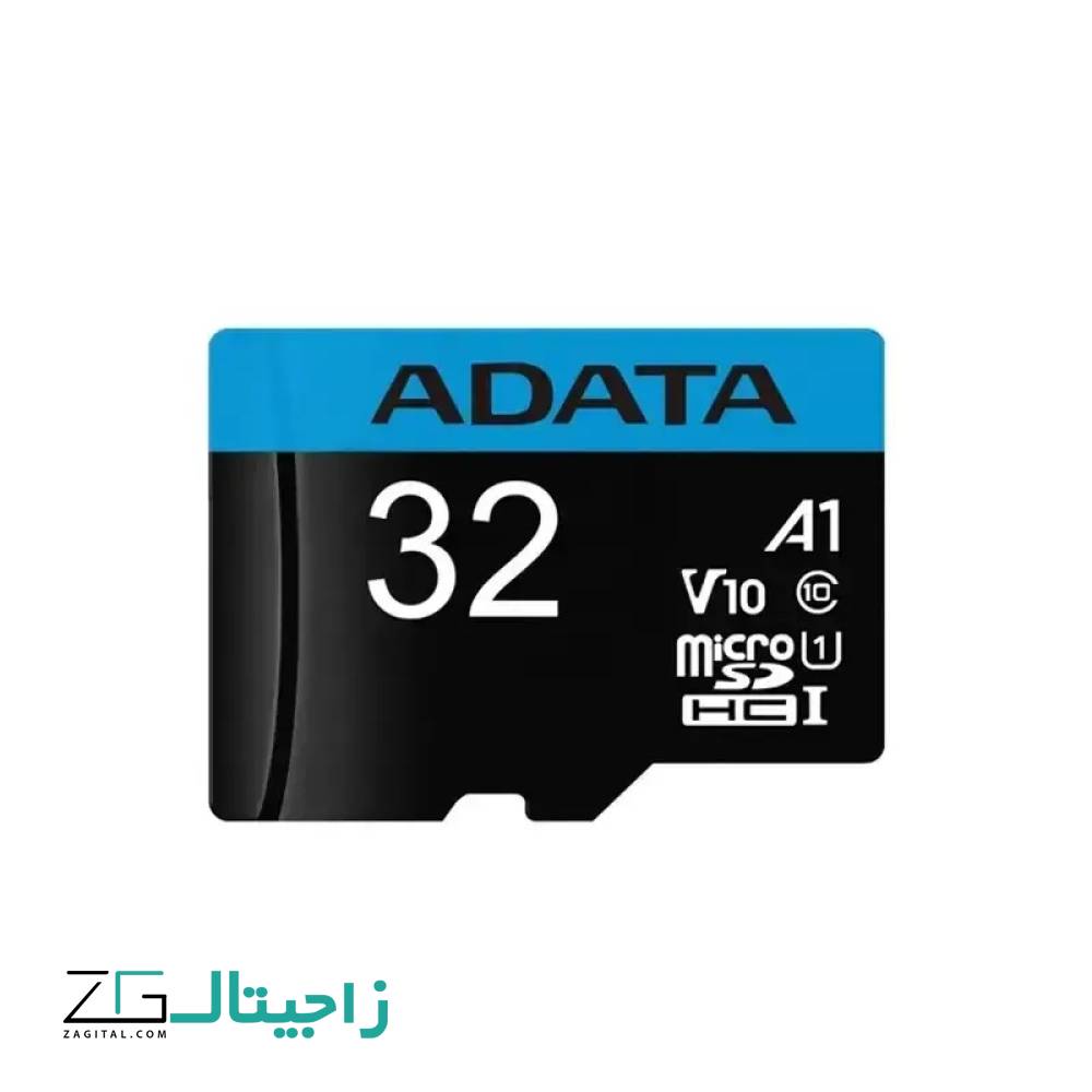 کارت حافظه 32 گیگ ای دیتا مدلMICRO SDXC UHS-I V۱۰ R۱۰۰W۲۵+ADP