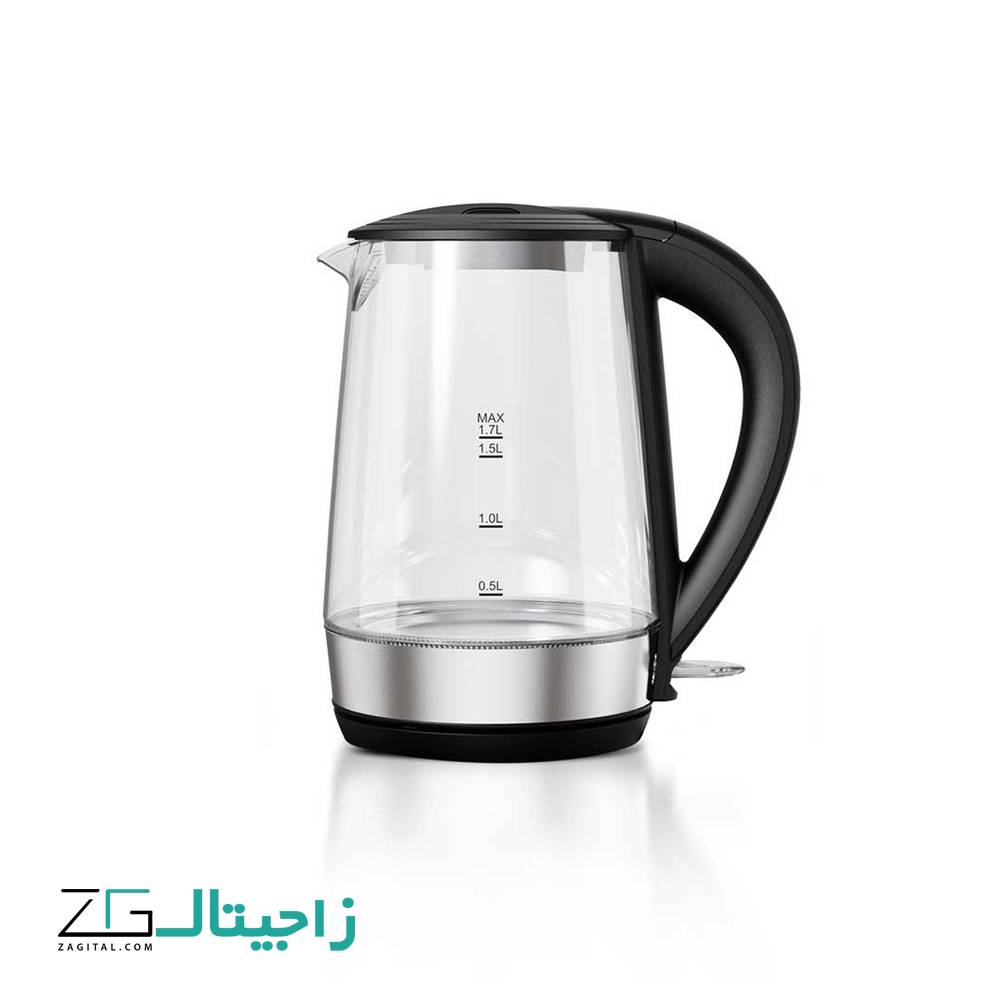 کتری برقی لپرسو LePresso 360 Quick Boil Glass Kettle LPRGKTBK ظرفیت 1.7 لیتر