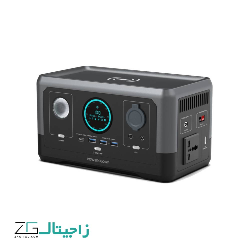 پاوربانک 76800 پاورولوژی  Portable Generator PPBCHA40 توان 300 وات