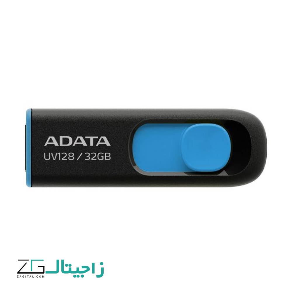    فلش مموری 32 گیگابایت ای دیتا مدل ADATA UV128 BLACK-BLUE